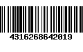 Código de Barras 4316268642019