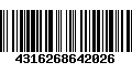 Código de Barras 4316268642026