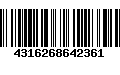 Código de Barras 4316268642361