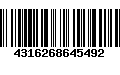 Código de Barras 4316268645492