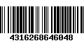 Código de Barras 4316268646048