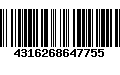 Código de Barras 4316268647755