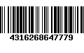 Código de Barras 4316268647779