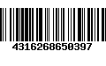 Código de Barras 4316268650397