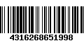 Código de Barras 4316268651998