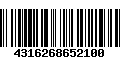 Código de Barras 4316268652100