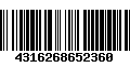 Código de Barras 4316268652360