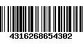 Código de Barras 4316268654302