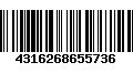 Código de Barras 4316268655736