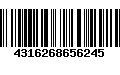 Código de Barras 4316268656245