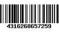 Código de Barras 4316268657259