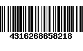 Código de Barras 4316268658218