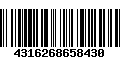 Código de Barras 4316268658430