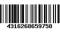 Código de Barras 4316268659758