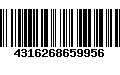 Código de Barras 4316268659956