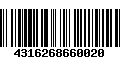 Código de Barras 4316268660020