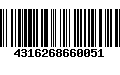 Código de Barras 4316268660051