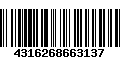 Código de Barras 4316268663137