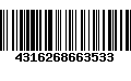 Código de Barras 4316268663533