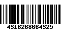 Código de Barras 4316268664325