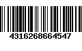 Código de Barras 4316268664547