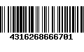 Código de Barras 4316268666701