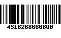 Código de Barras 4316268666800