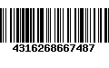 Código de Barras 4316268667487