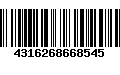 Código de Barras 4316268668545