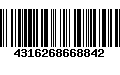 Código de Barras 4316268668842