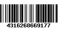 Código de Barras 4316268669177