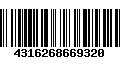 Código de Barras 4316268669320