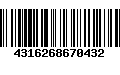 Código de Barras 4316268670432