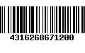 Código de Barras 4316268671200