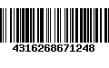 Código de Barras 4316268671248