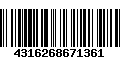 Código de Barras 4316268671361