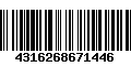 Código de Barras 4316268671446