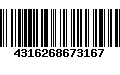 Código de Barras 4316268673167