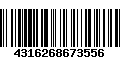 Código de Barras 4316268673556