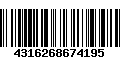 Código de Barras 4316268674195