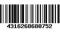 Código de Barras 4316268680752