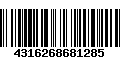 Código de Barras 4316268681285