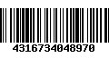 Código de Barras 4316734048970