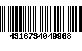 Código de Barras 4316734049908