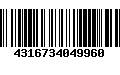 Código de Barras 4316734049960