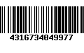 Código de Barras 4316734049977