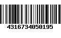 Código de Barras 4316734050195