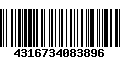 Código de Barras 4316734083896