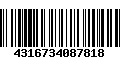 Código de Barras 4316734087818