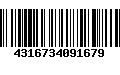 Código de Barras 4316734091679